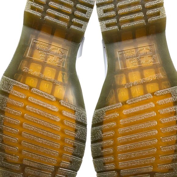 NWOT DR. MARTEN 2976 Yellow Stitch Smooth Leather Chelsea Boots Women US 11 - Picture 9 of 14